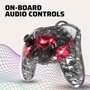 PDP Afterglow Deluxe+ Manette filaire avec éclairage LED - Transparent