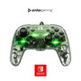 PDP Afterglow Deluxe+ Manette filaire avec éclairage LED - Transparent