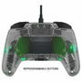 PDP Afterglow Deluxe+ Manette filaire avec éclairage LED - Transparent