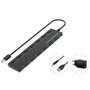 Conceptronic HUBBIES19BP Hub USB 3.2 avec 7 ports et adaptateur secteur