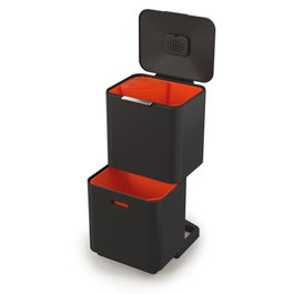 Joseph Joseph Totem Max Poubelle de tri et recyclage 60 L - Noir