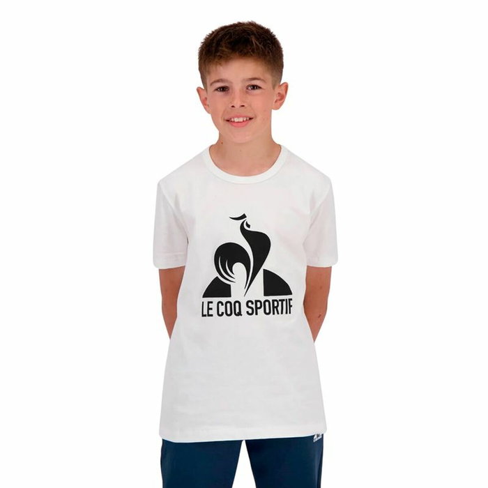 T shirt à manches courtes Enfant Le coq sportif Ess N°1 Enfant New Blanc