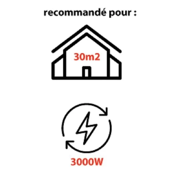 Mecafer Chauffage de chantier soufflant électrique 3000 W MH3000 Mecafer Chauffage de chantier soufflant électrique 3000 W MH3000