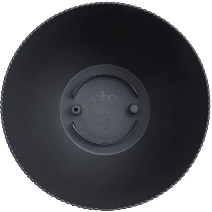 ELHO Pot de fleurs Sereh Rond 60 - 110 L - Ø 59 x H 51 cm - Noir - Intérieur/Extérieur - 100% recyclé