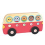 Goula Jeu 1 to 5 Bus - Jeu éducatif en bois avec 5 animaux à placer dans l'autobus - Jouet pour enfants à partir de 18 mois