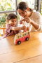 Goula Jeu 1 to 5 Bus - Jeu éducatif en bois avec 5 animaux à placer dans l'autobus - Jouet pour enfants à partir de 18 mois