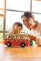 Goula Jeu 1 to 5 Bus - Jeu éducatif en bois avec 5 animaux à placer dans l'autobus - Jouet pour enfants à partir de 18 mois
