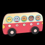 Goula Jeu 1 to 5 Bus - Jeu éducatif en bois avec 5 animaux à placer dans l'autobus - Jouet pour enfants à partir de 18 mois