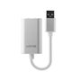 Lindy Convertisseur Audio USB Type-A vers Jack 3.5mm - Adaptateur Plug & Play pour Casque et Micro sur Ordinateur Portable