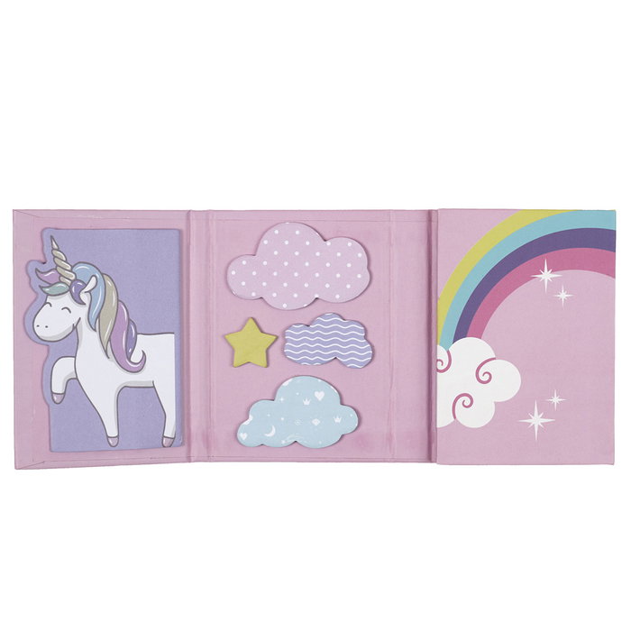 Jeux 2 momes Set de 10 blocs de notes adhésives Licorne Jeux 2 momes Set de 10 blocs de notes adhésives Licorne