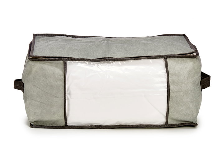 KIPIT Boîte de rangement pour vêtements grise 45x30x20cm