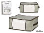 KIPIT Boîte de rangement pour vêtements grise 45x30x20cm