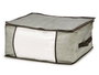 KIPIT Boîte de rangement pour vêtements grise 45x30x20cm