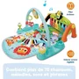 Vtech Baby Tapis d'éveil musical Tap Tap Piano évolutif 5 en 1, jeu sensoriel pour bébé de 0 à 36 mois - Multicolore