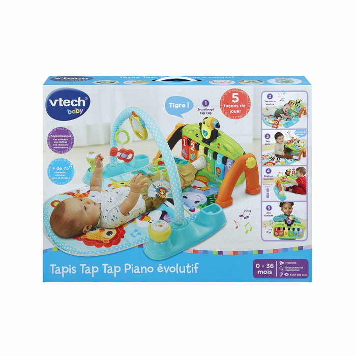 Vtech Baby Tapis Tap Tap Piano évolutif 5 en 1 - Multicolore Vtech Baby Tapis Tap Tap Piano évolutif 5 en 1 - Multicolore