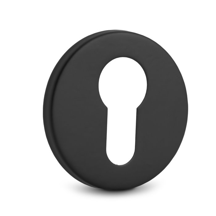 JANDEL Bocallave Zamak Ø50x5 mm pour serrure de porte et meuble - Finition noir, laiton mat, chrome, blanc, anthracite JANDEL Bocallave Zamak Ø50x5 mm pour serrure de porte et meuble - Finition noir, laiton mat, chrome, blanc, anthracite