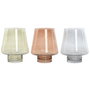 Vase Home ESPRIT Bleu Vert Ambre Verre Moderne 14,5 x 14,5 x 18 cm (3 Unités)