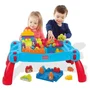 Mega Bloks - MEGABLOKS First Builders - Table de construction 3-en-1 avec rangement et poignée, 1 an et plus, Garçon et Fille
