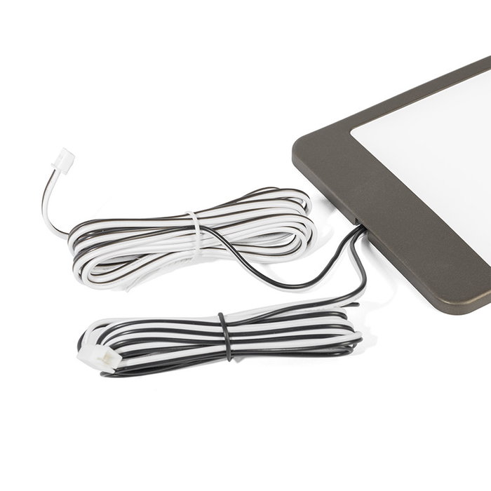 HERRAJES ALK PANELED - Lampe LED à capteur IR/PIR 5W 12V, finitions moka ou noir, pour éclairage de plan de travail de cuisine, 4000K, dimmable