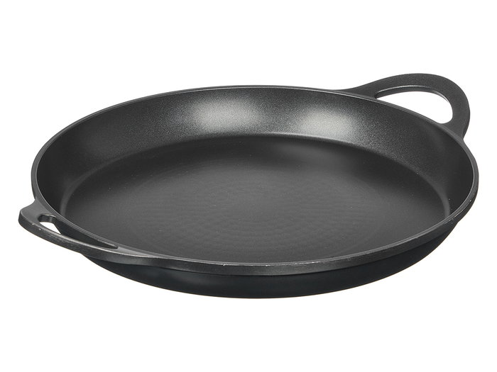 KINVARA Paellera Induction Aluminium 39 cm Noir avec Poignées Rouges