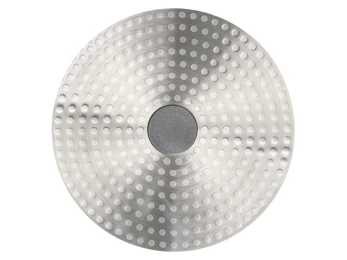 KINVARA Paellera Induction Aluminium 39 cm Noir avec Poignées Rouges