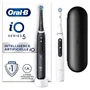 Oral-B iO 5 Lot de 2 Brosses à Dents Électriques Noires et Blanches avec 2 Brossettes - Nettoyage Professionnel