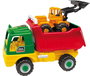 AVC - Camion Benne avec Excavatrice - Jouet Enfants 3 ans - Dimensions 68x45x32 cm