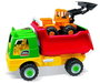 AVC - Camion Benne avec Excavatrice - Jouet Enfants 3 ans - Dimensions 68x45x32 cm