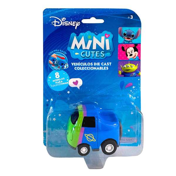 Bandai - Véhicules de Collection Mini Cutes Cars Disney, Série de Modèles Assortis, Dimensions 20x30x10 cm