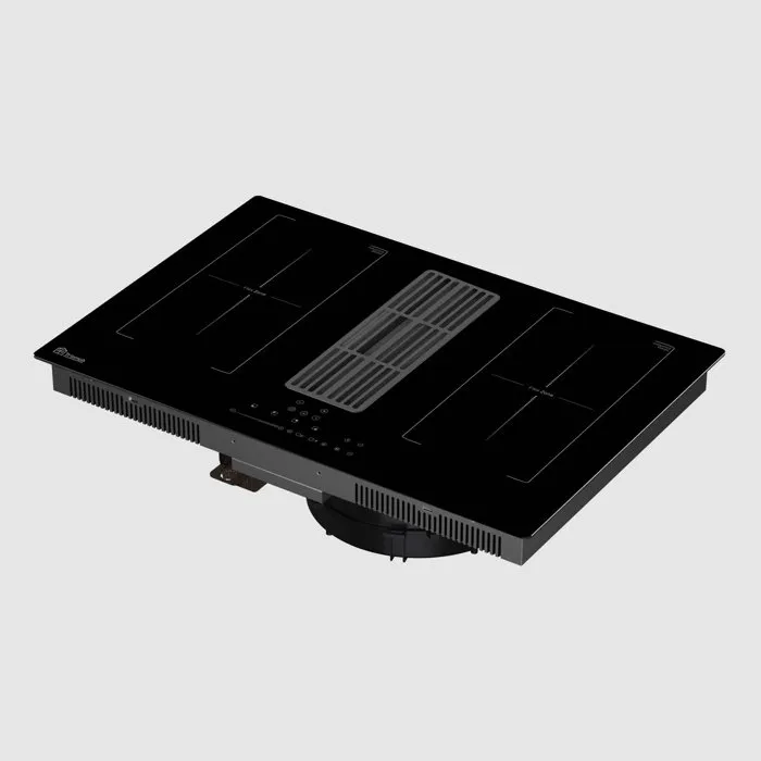 Triomph TRCPIDA8000B - Plaque induction avec hotte intégrée - 80 cm - 4 foyers