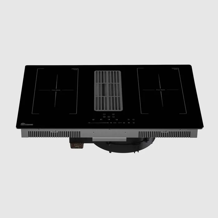 Triomph TRCPIDA8000B - Plaque induction avec hotte intégrée - 80 cm - 4 foyers