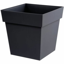 Acomix Pot de fleur carré Toscane Gris Anthracite 38L