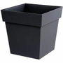 Acomix Pot de fleur carré Toscane Gris Anthracite 38L