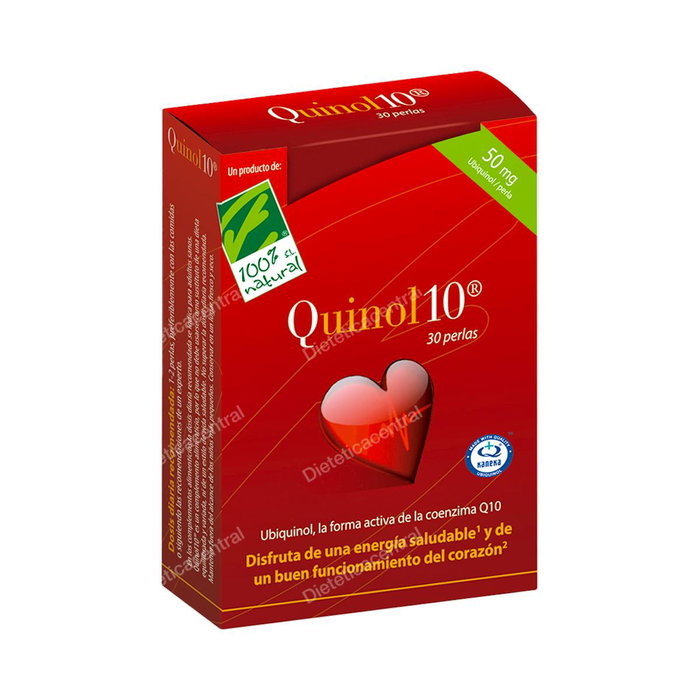 Cien Por Cien Natural Quinol 10 50 mg Ubiquinol Coenzyme Q10 30 Perles Complément Alimentaire Cien Por Cien Natural Quinol 10 50 mg Ubiquinol Coenzyme Q10 30 Perles Complément Alimentaire