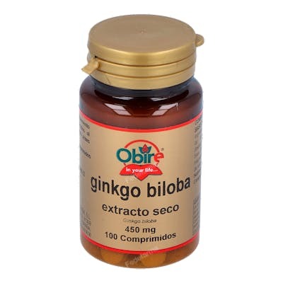 OBIRE Ginkgo biloba 450 mg 100 comprimés OBIRE Ginkgo biloba 450 mg 100 comprimés