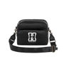 Ibiscuit - Sac bandoulière Harry Potter en nylon avec compartiment principal et poche avant, intérieur polyester, sangle ajustable 125 cm, noir
