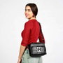 Ibiscuit - Sac bandoulière Harry Potter en nylon avec compartiment principal et poche avant, intérieur polyester, sangle ajustable 125 cm, noir