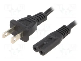 ESPE Câble d'alimentation H03VVH2-F IEC C7 femelle vers NEMA 1-15 (A) 3m