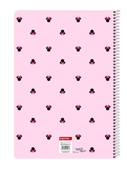 Safta - Cahier grand format 80 pages - Couverture rigide avec motif Minnie Mouse "Naive" - 21,5x31 cm - Produit en espagnol Safta - Cahier grand format 80 pages - Couverture rigide avec motif Minnie Mouse "Naive" - 21,5x31 cm - Produit en espagnol