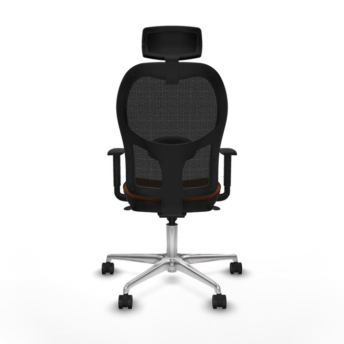 Piqueras y Crespo Chaise de Bureau avec Appui-tête Jorquera 1D086N2 Marron Noir