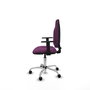 PIQUERAS Y CRESPO Chaise de bureau Algarra, similicuir violet, accoudoirs 1D