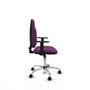 PIQUERAS Y CRESPO Chaise de bureau Algarra, similicuir violet, accoudoirs 1D