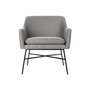 Fauteuil DKD Home Decor Noir Gris clair Métal 66 x 62 x 76,5 cm
