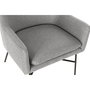 Fauteuil DKD Home Decor Noir Gris clair Métal 66 x 62 x 76,5 cm