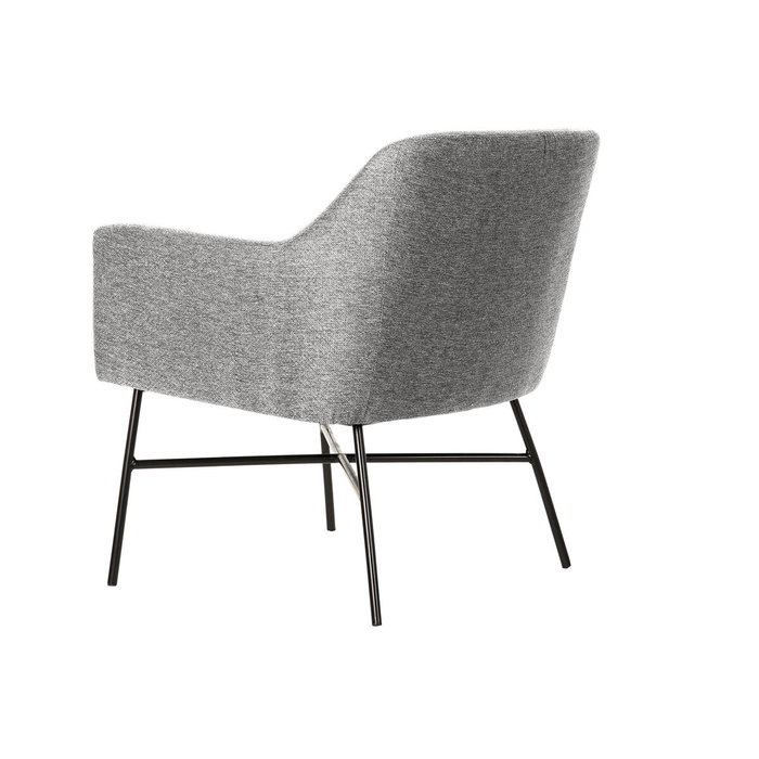 Fauteuil DKD Home Decor Noir Gris clair Métal 66 x 62 x 76,5 cm Fauteuil DKD Home Decor Noir Gris clair Métal 66 x 62 x 76,5 cm