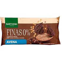 SANTIVERI Galletas Finas de Avena nappées de chocolat noir 88g