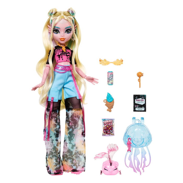 Monster High Poupée Lagoona Blue avec animal et accessoires