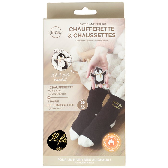 Sensly Chauffe-mains et paire de chaussettes assortis Sensly Chauffe-mains et paire de chaussettes assortis