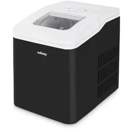 Weasy KW12 - Machine à glaçons avec production jusqu'à 12 kg/jour, réservoir 2.2 L, bac amovible, noir