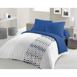 Home Linge Passion Parure de couette AMBROISIE Bleu 220 x 240 cm